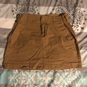 Khaki colored skirt